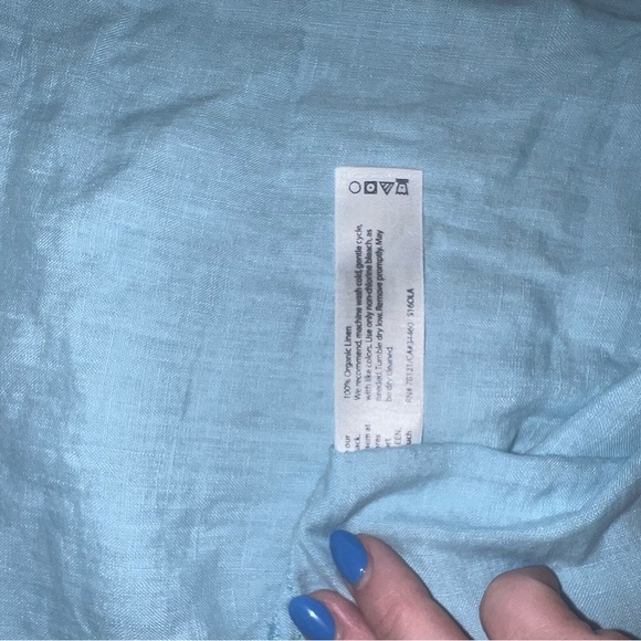 Eileen Fisher Sky Blue Blouse - Picture 4 of 4